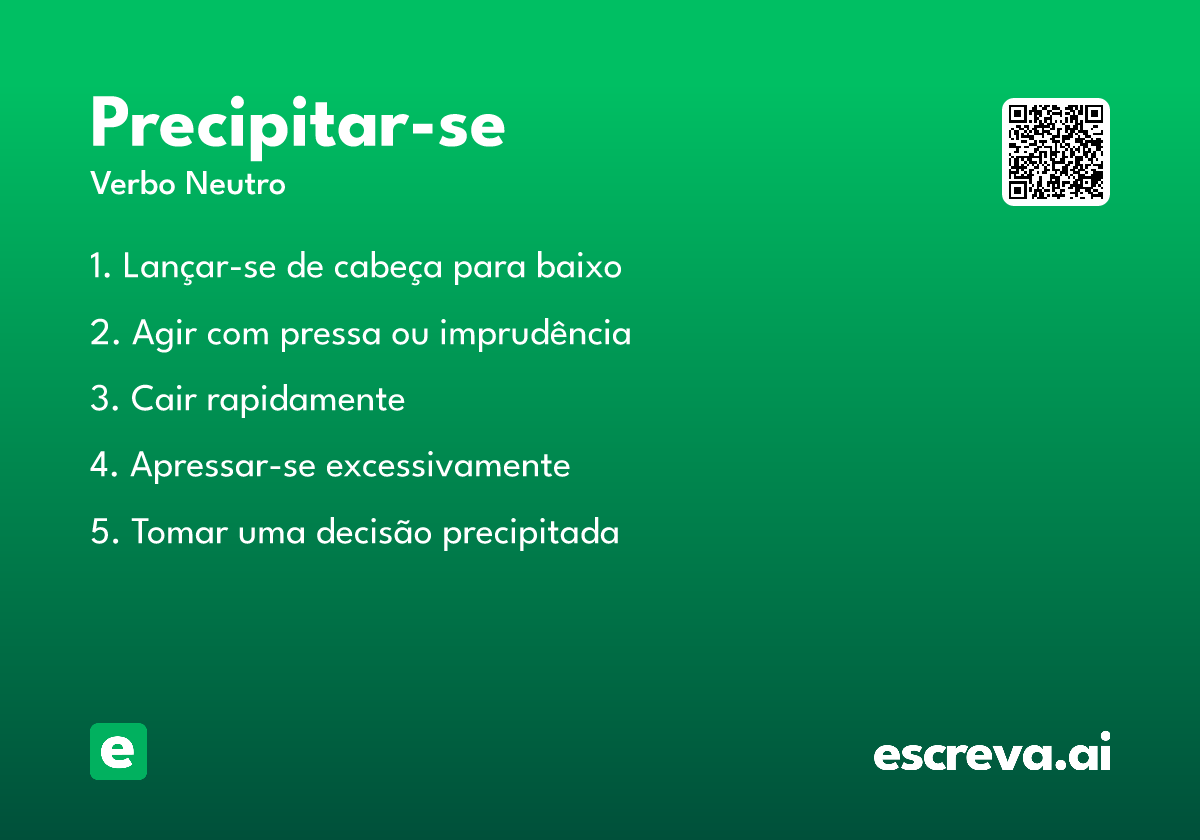 precipitar-se