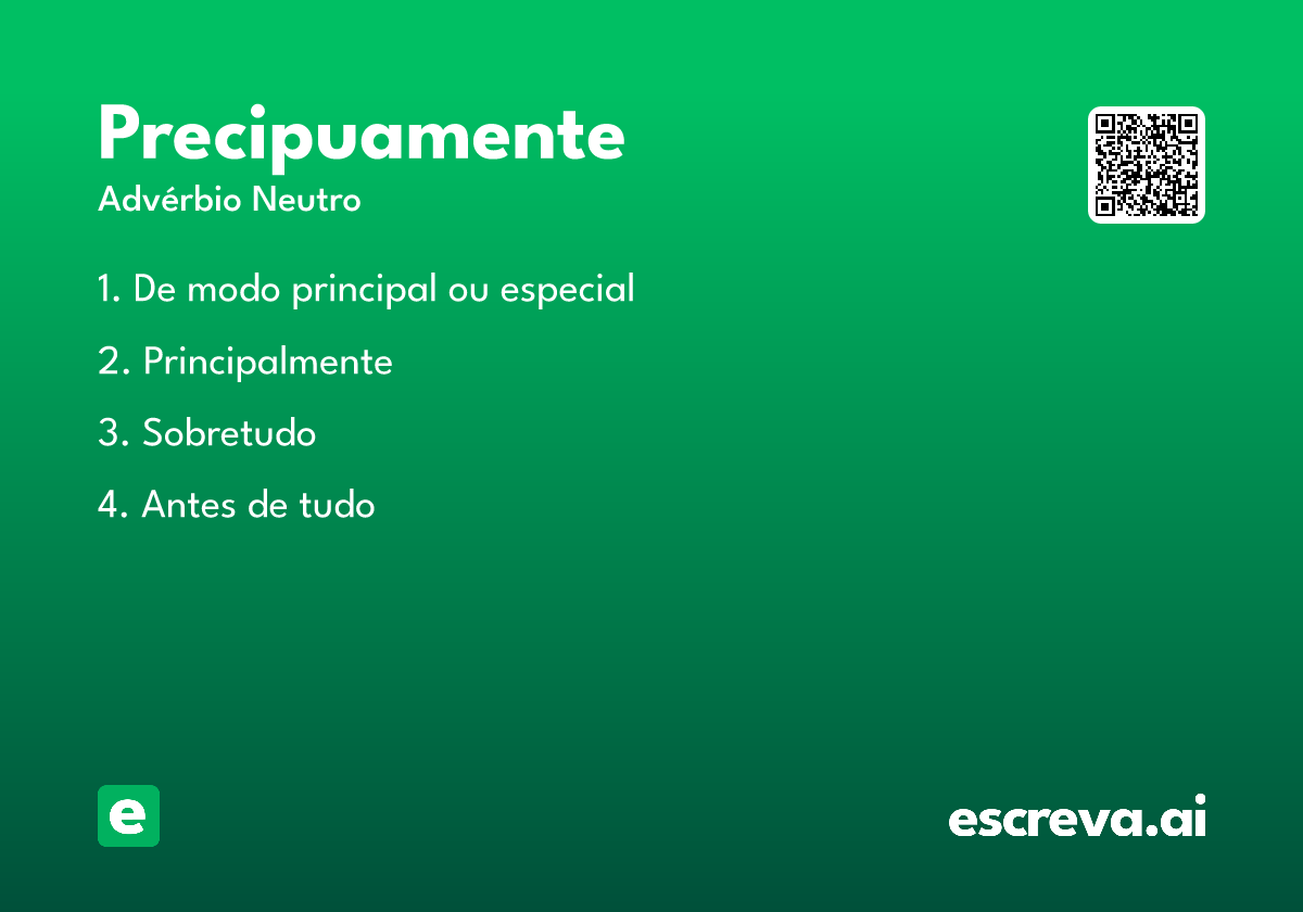 precipuamente