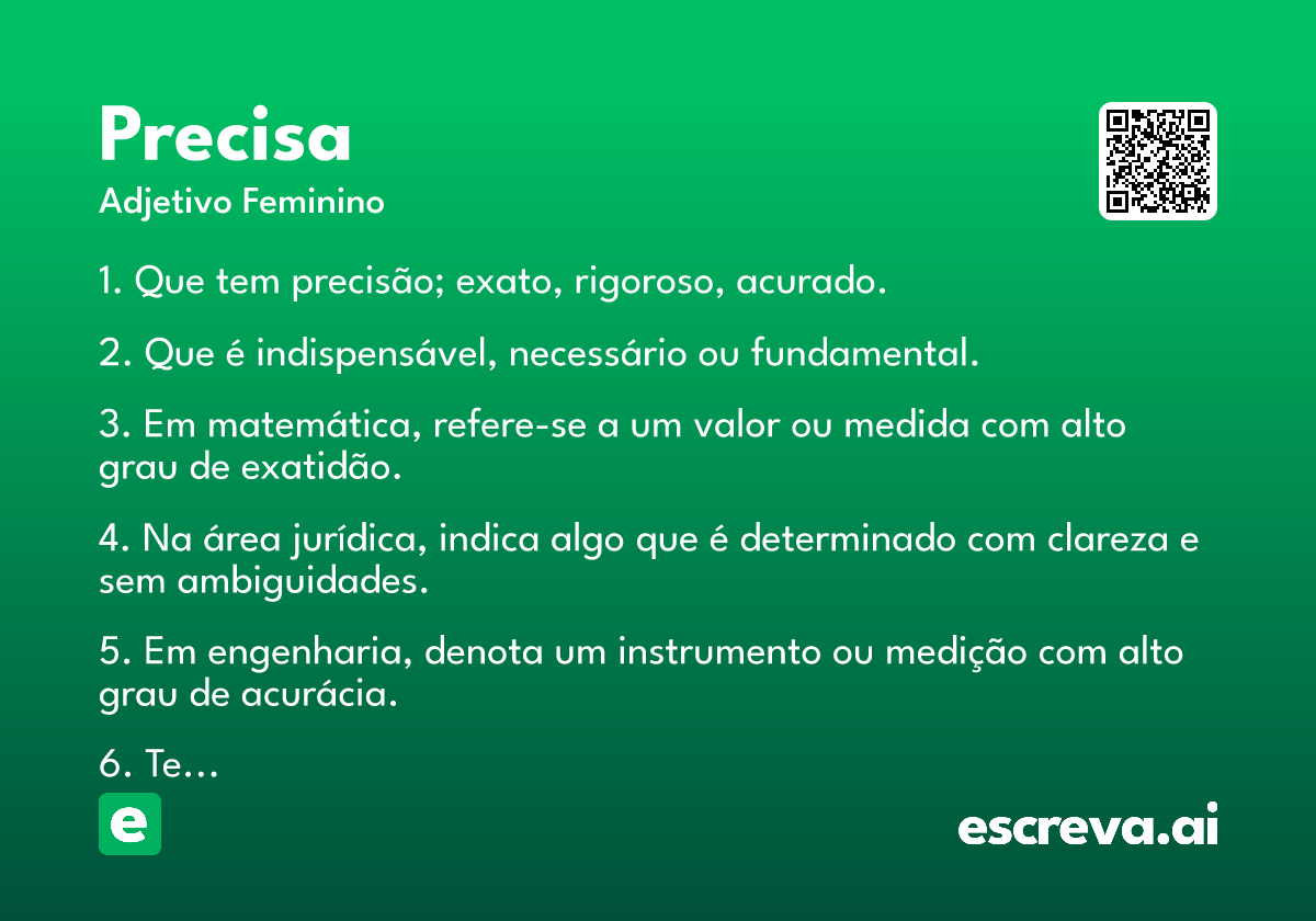 precisa