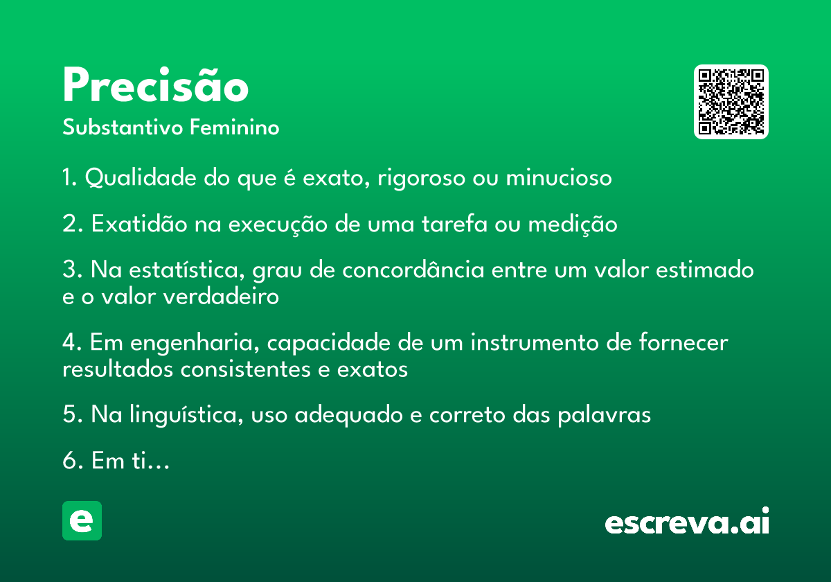 precisão