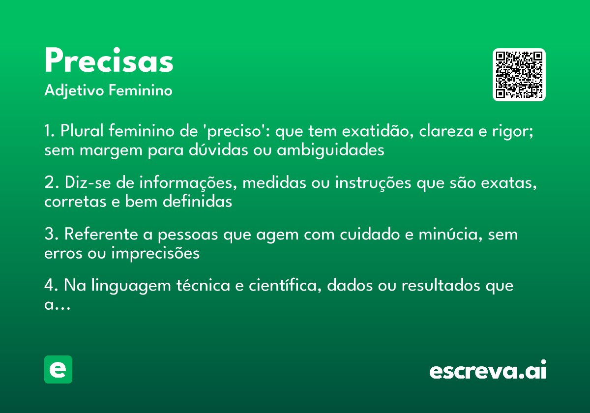 precisas