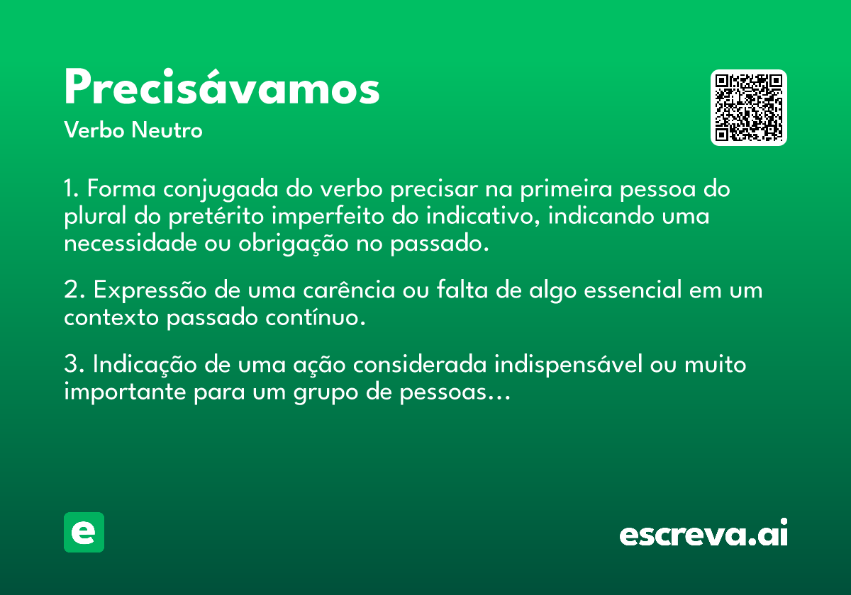 precisávamos