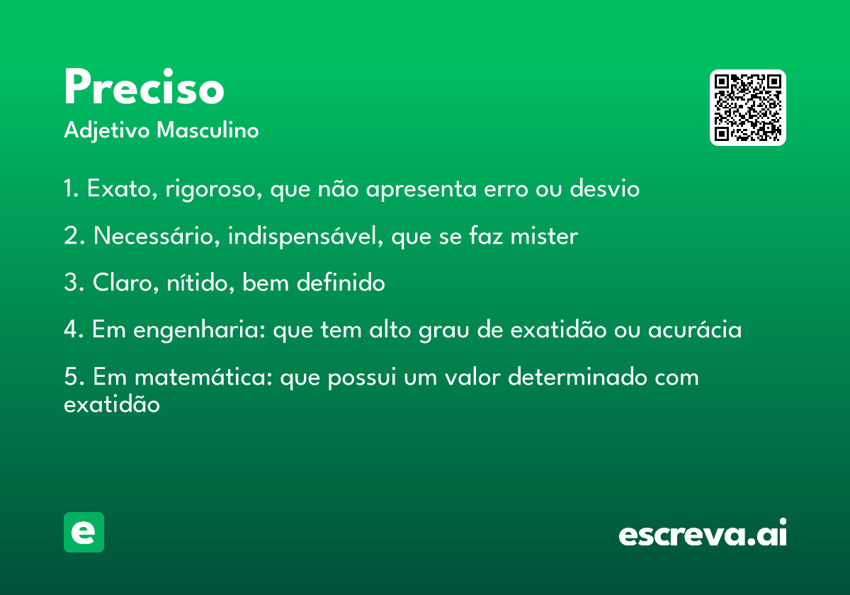 preciso