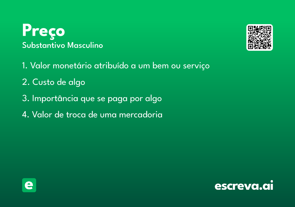 preço