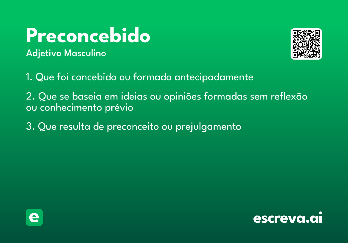 preconcebido