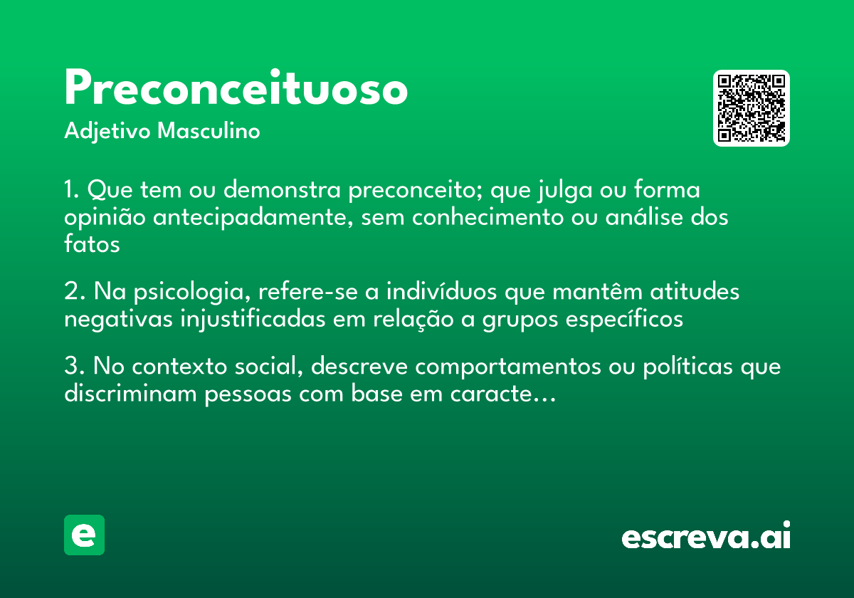 preconceituoso
