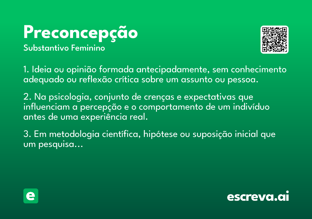 preconcepção