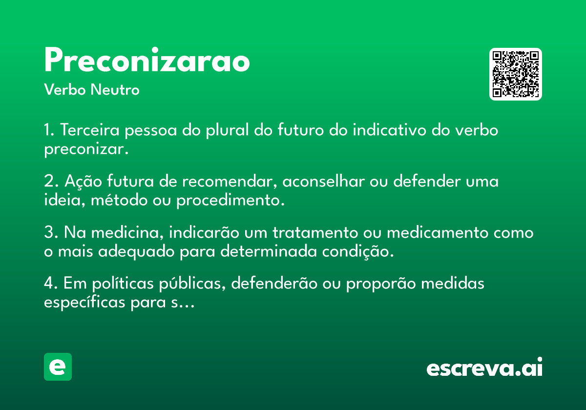 preconizarao