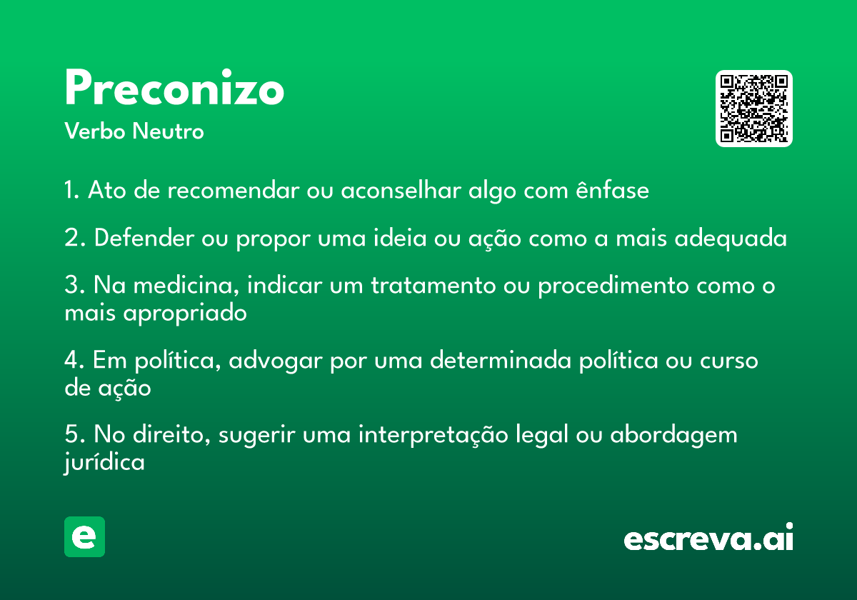 preconizo