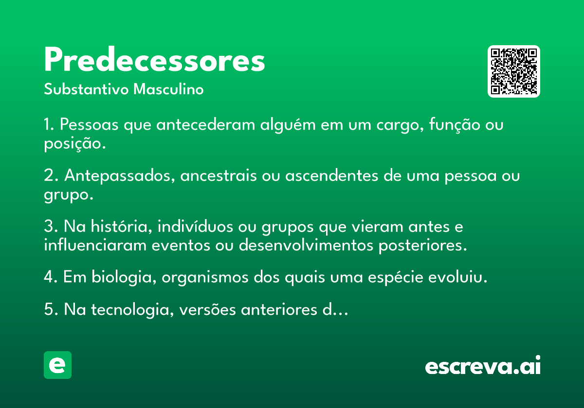 predecessores