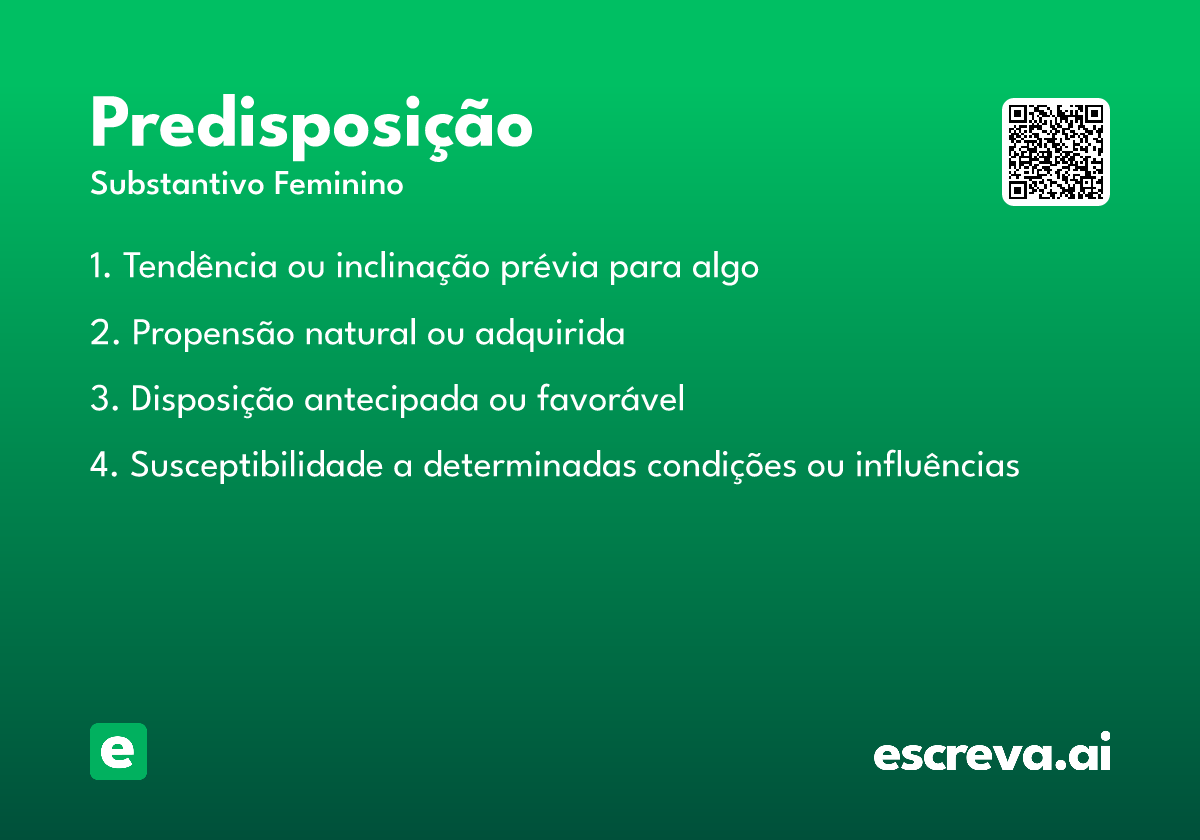 predisposição