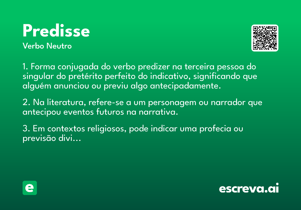 predisse