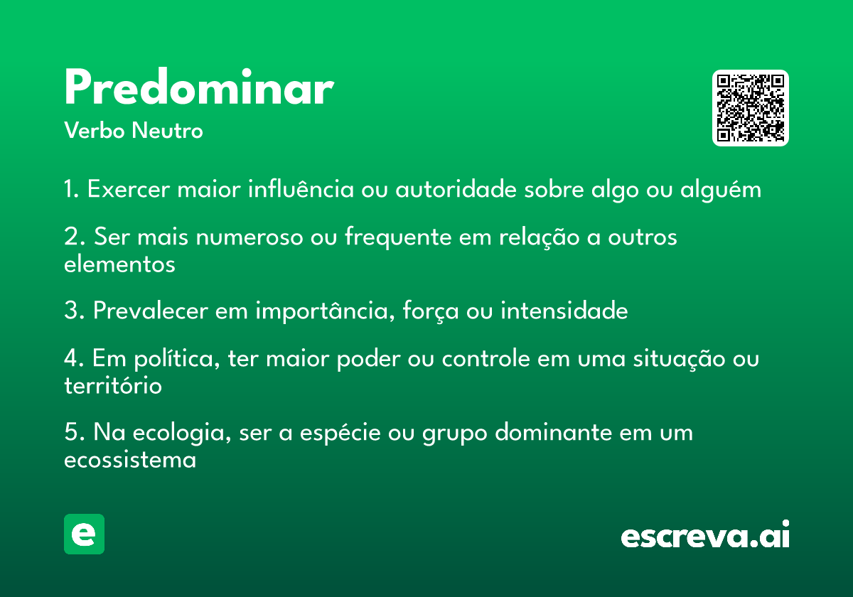 predominar