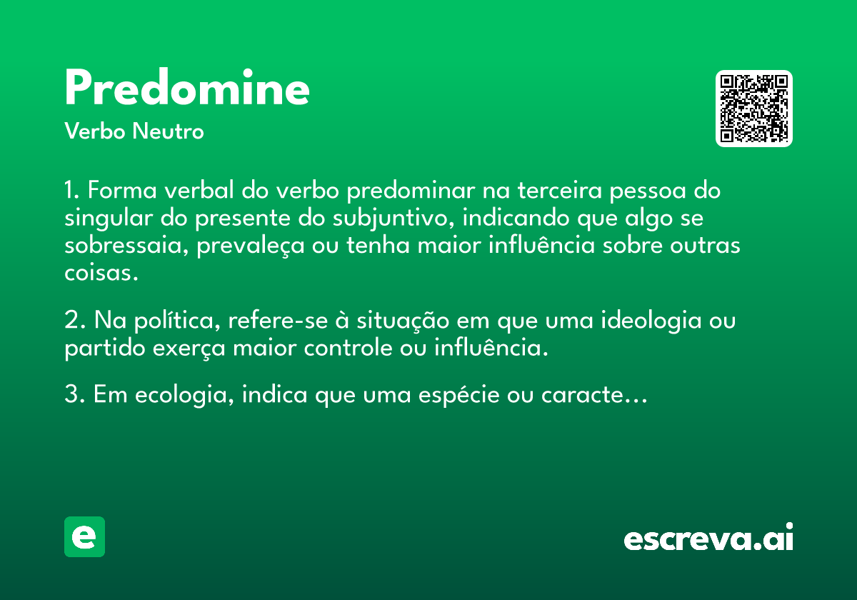 predomine