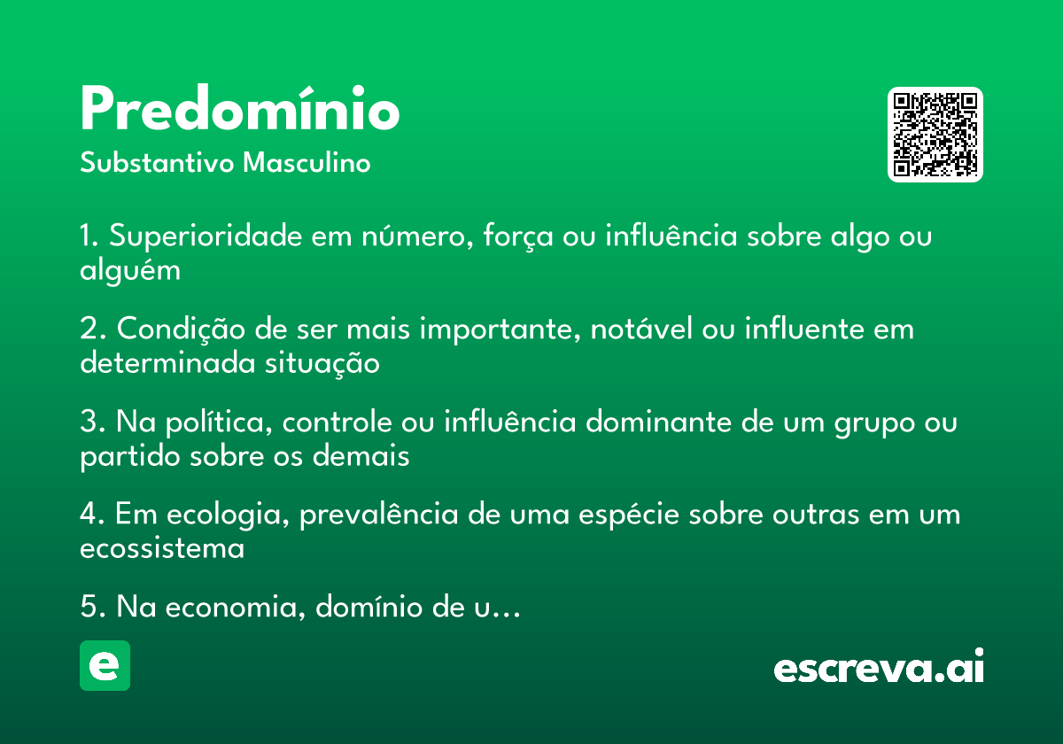 predomínio