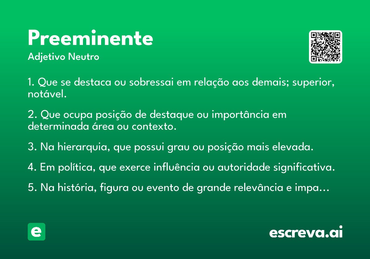 preeminente