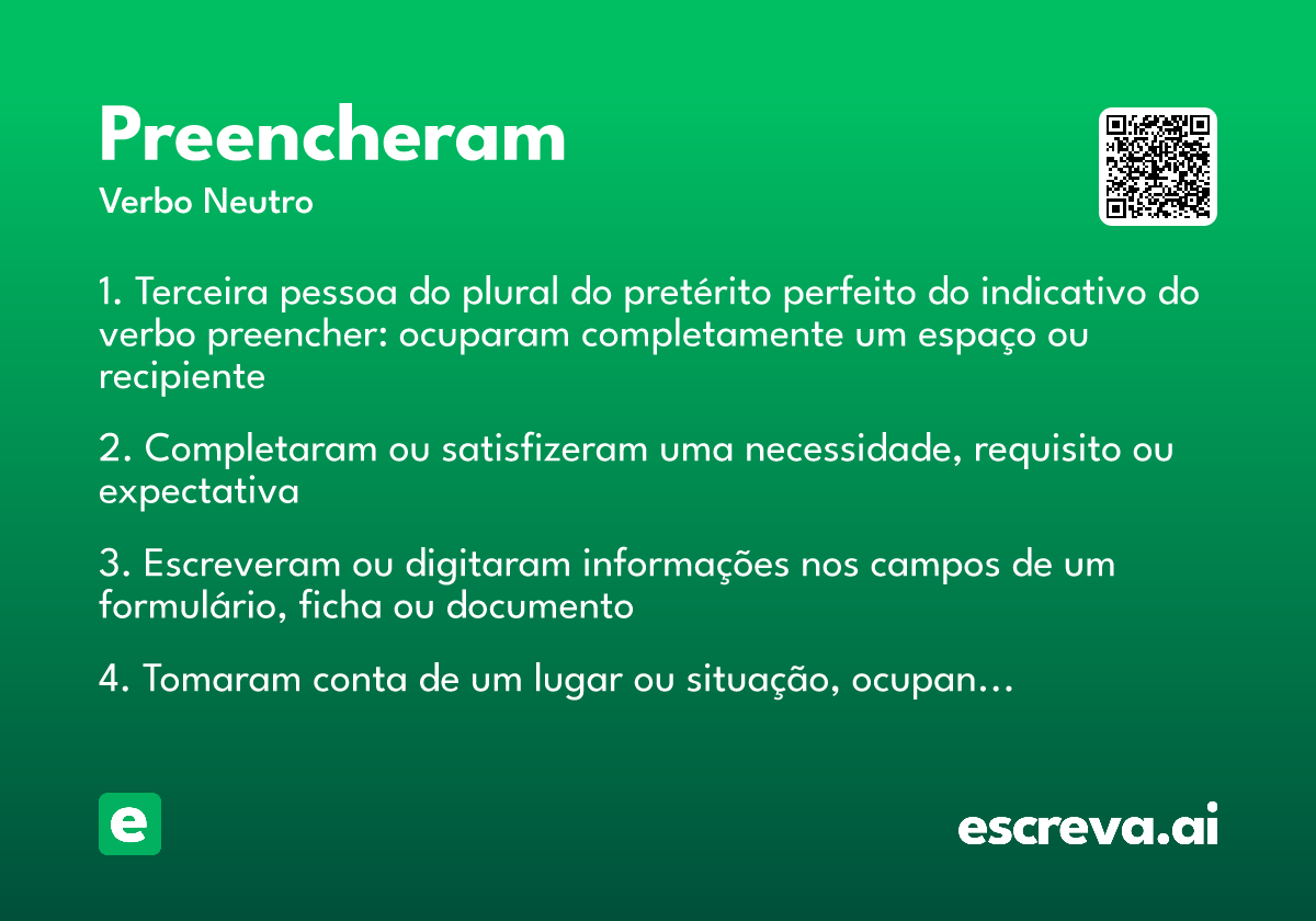 preencheram
