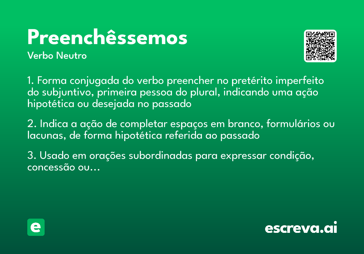 preenchêssemos