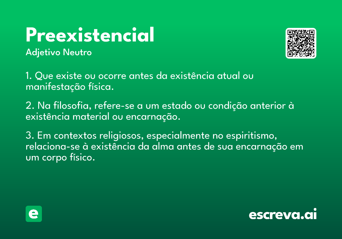 preexistencial