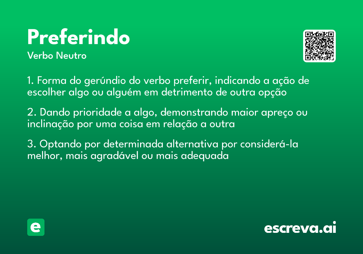 preferindo