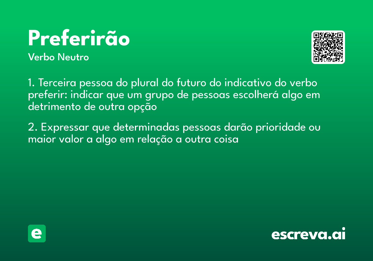 preferirão