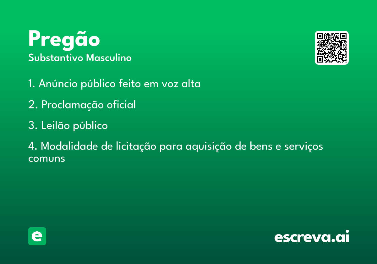 pregão