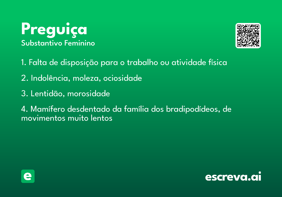 preguiça
