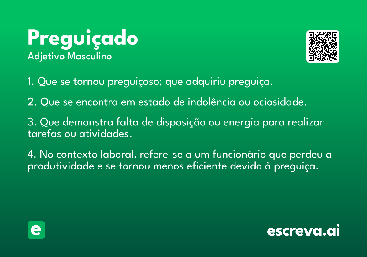 preguiçado