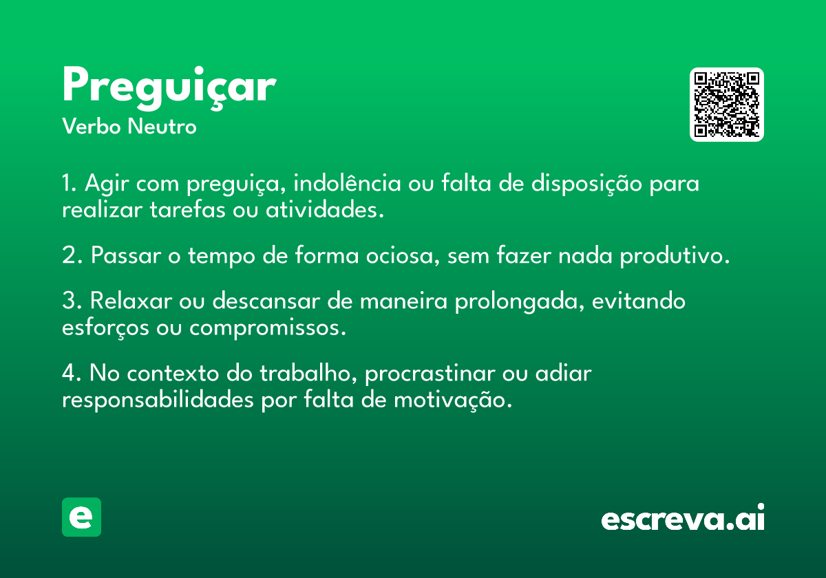 preguiçar