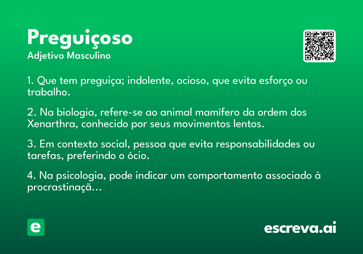 preguiçoso