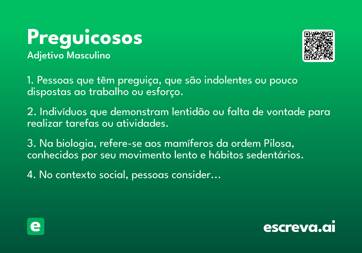 preguicosos