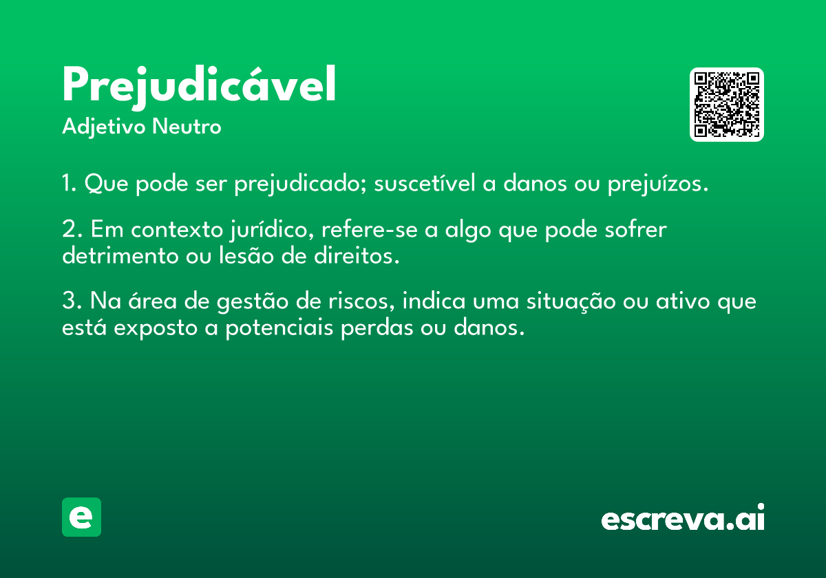prejudicável