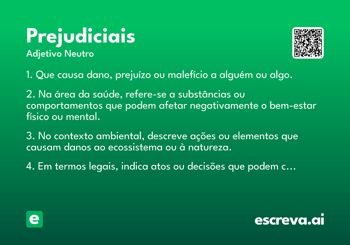 prejudiciais