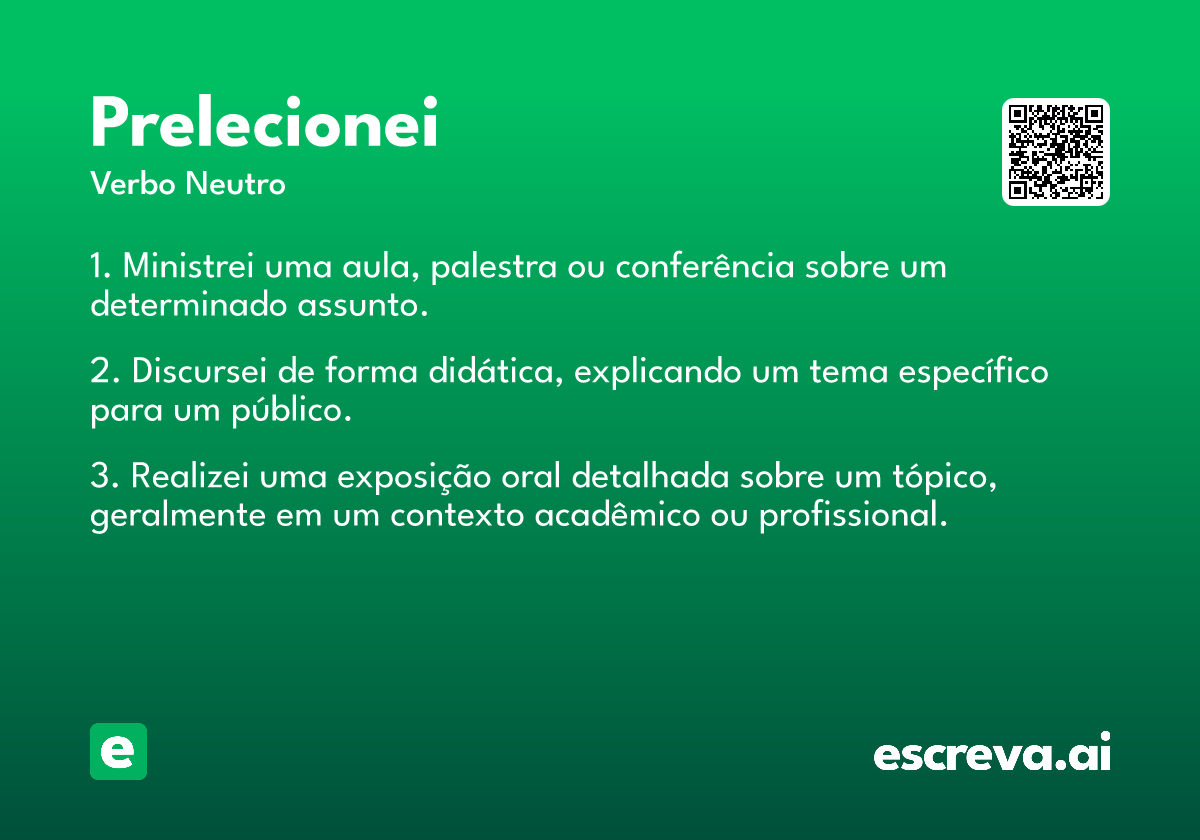 prelecionei