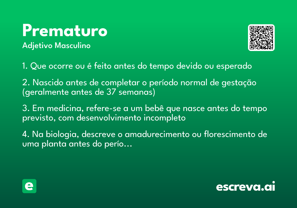 prematuro