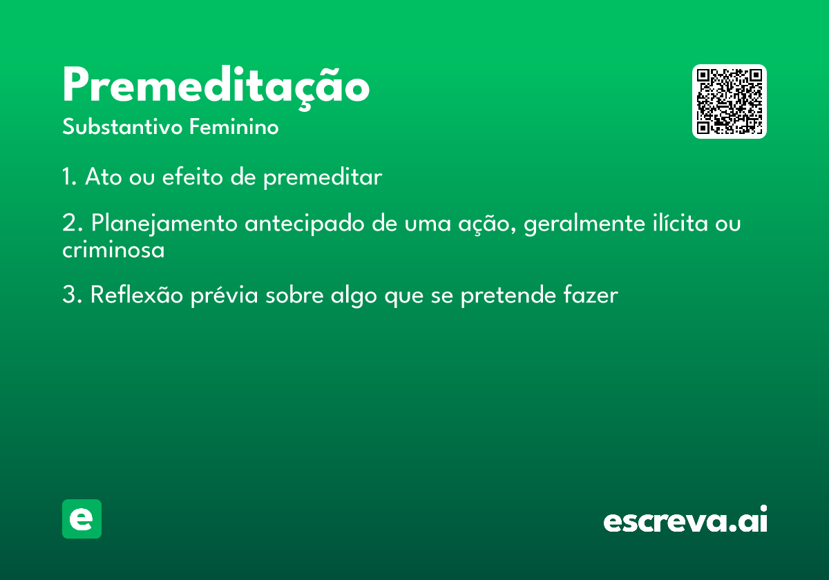 premeditação