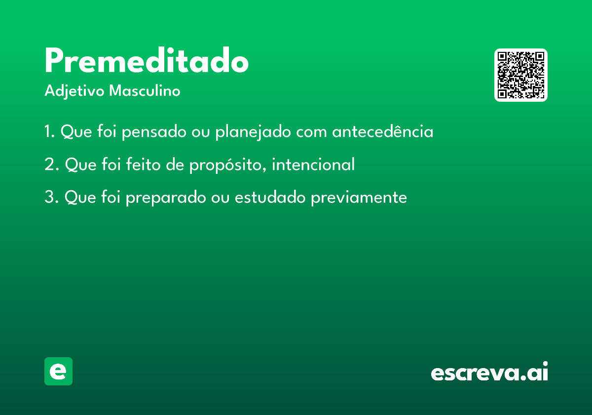 premeditado