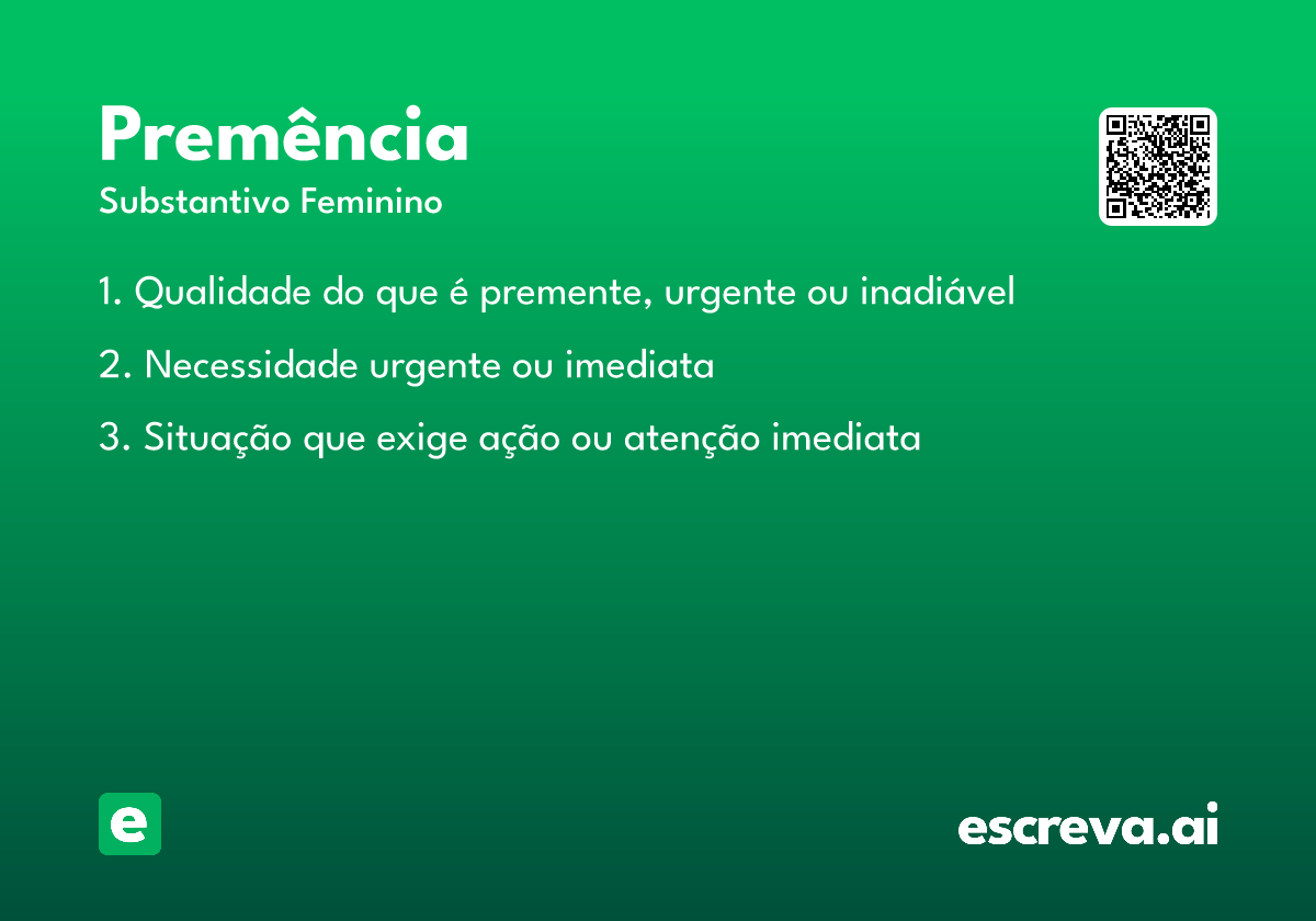premência