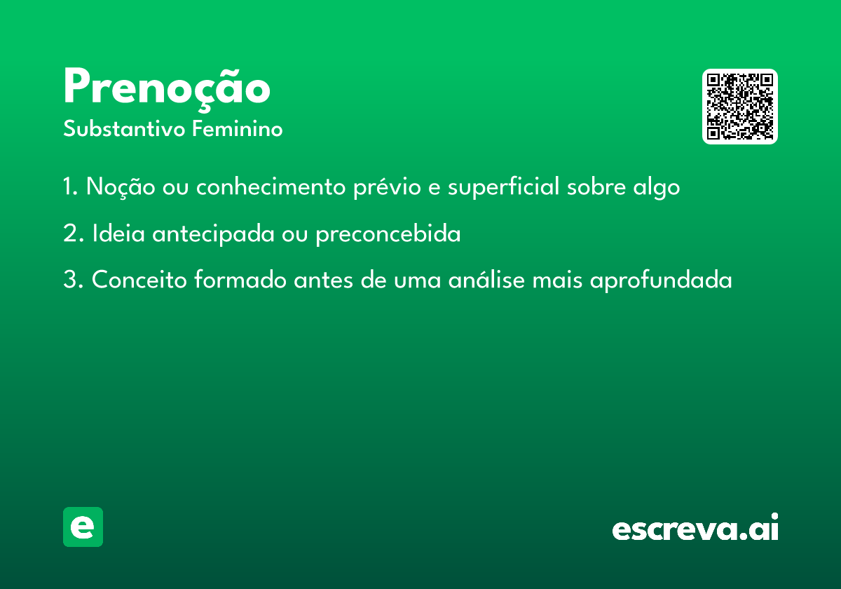prenoção