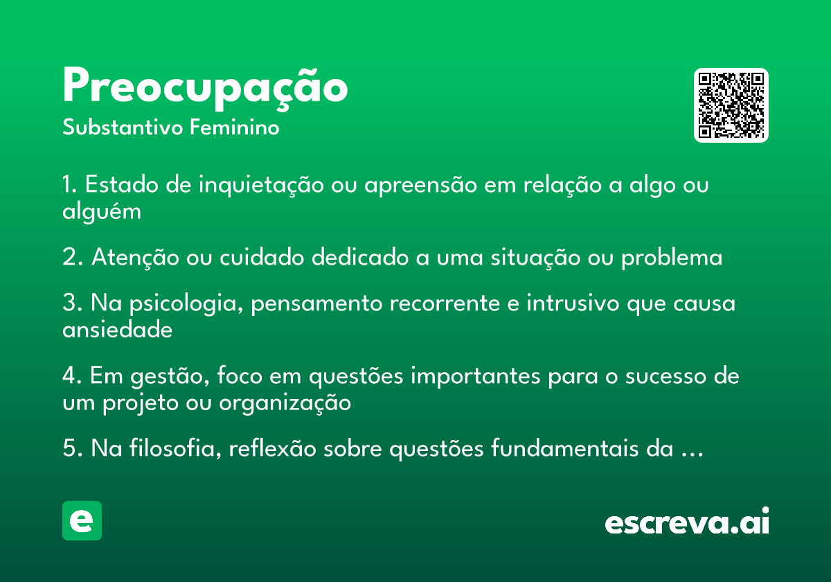 preocupação