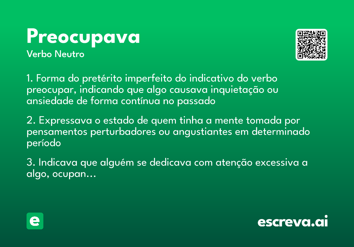 preocupava