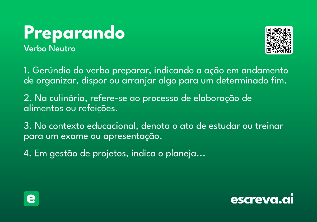 preparando