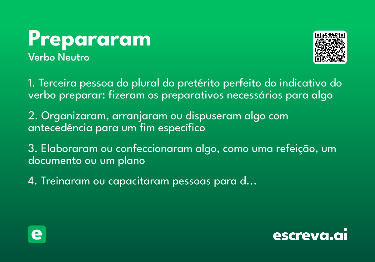 prepararam