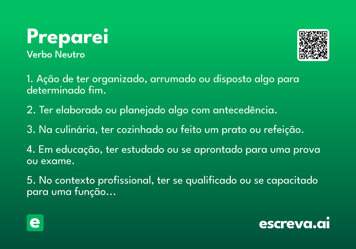 preparei