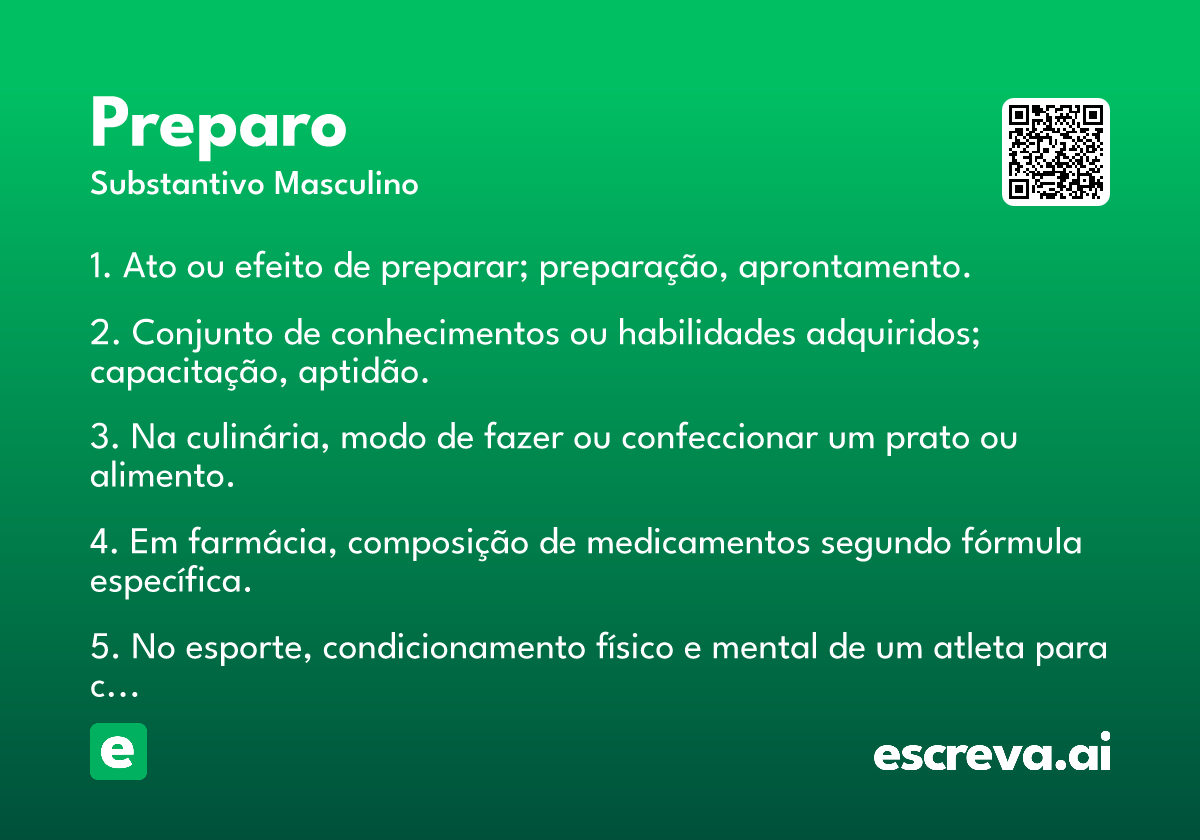 preparo