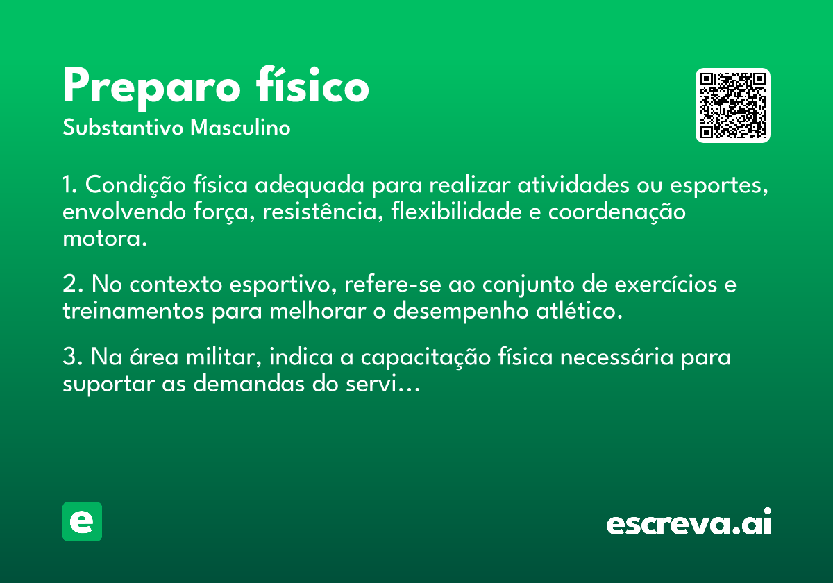 preparo físico