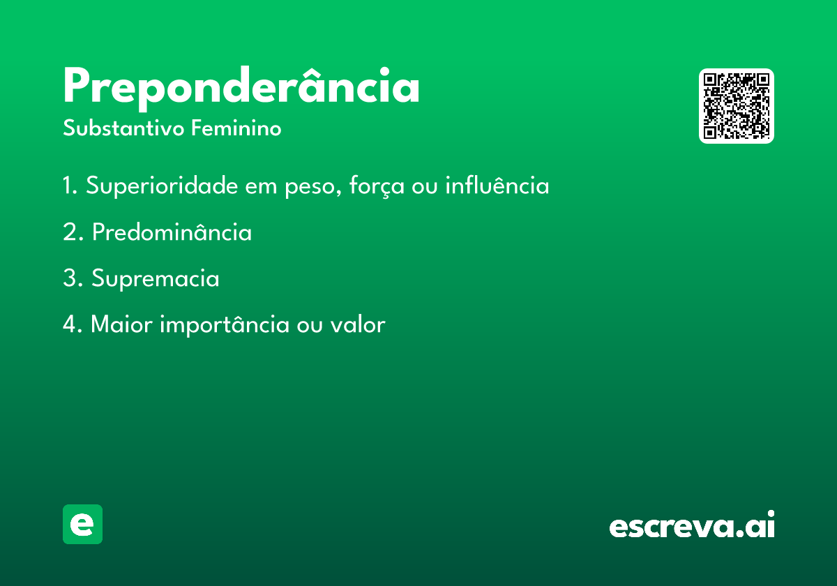 preponderância