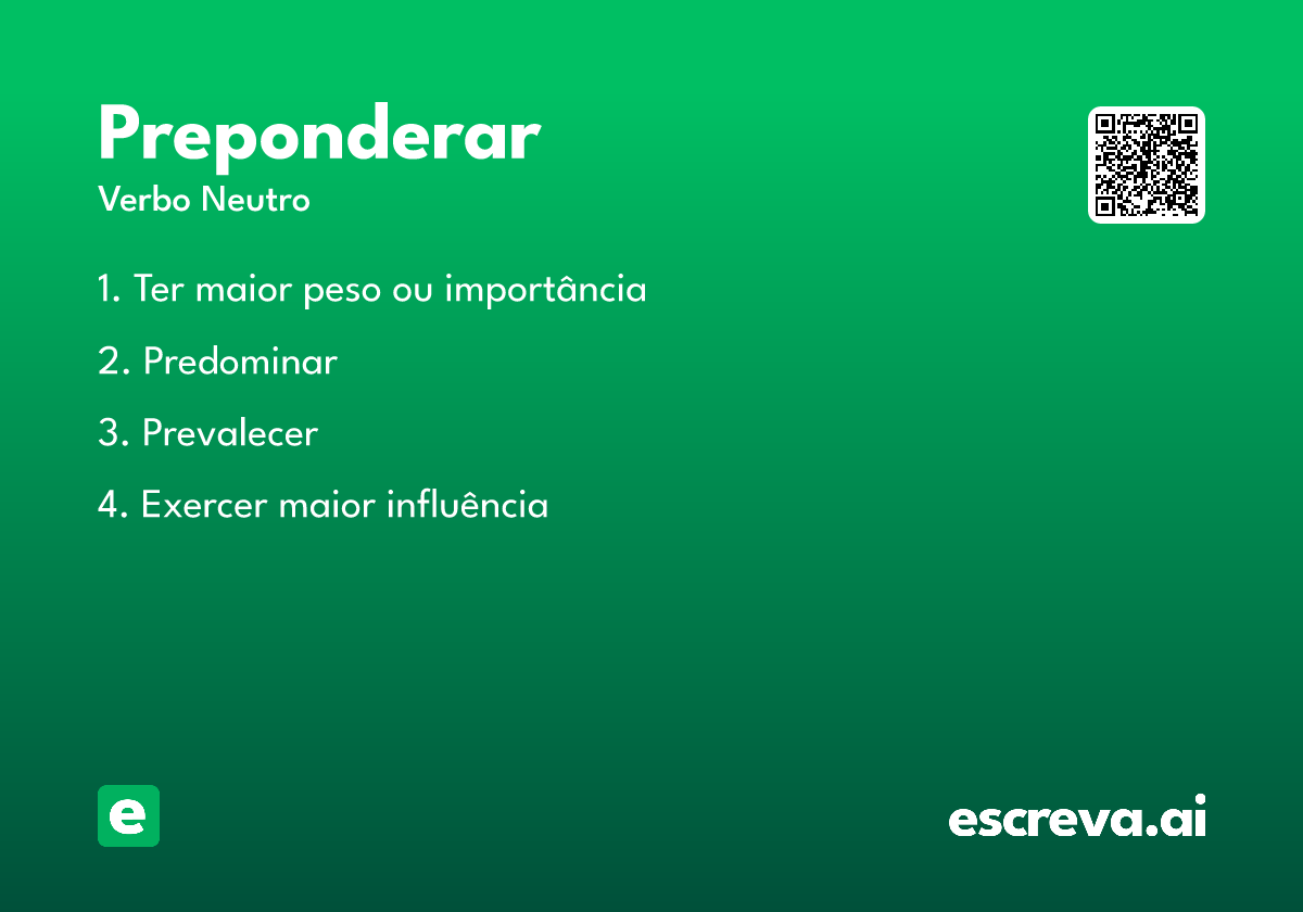 preponderar