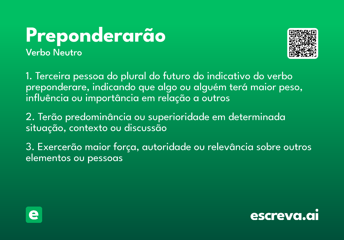 preponderarão