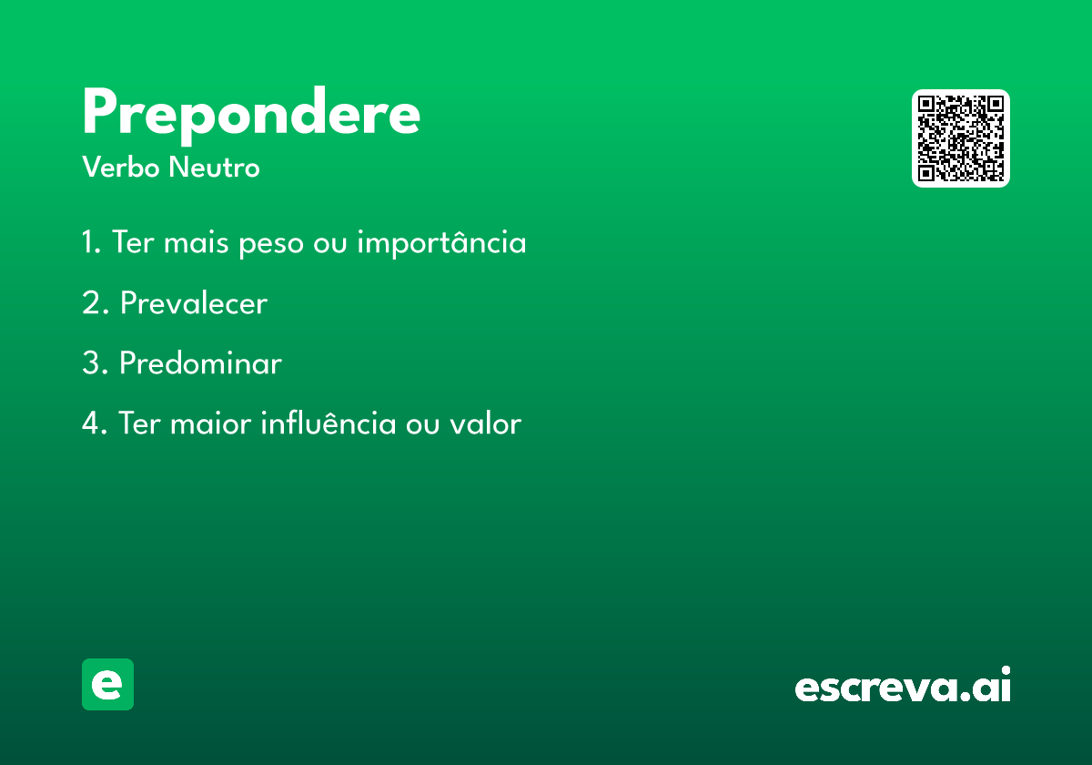 prepondere